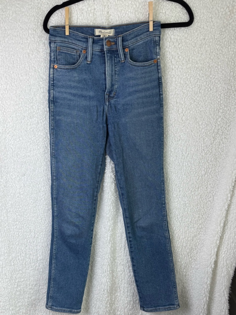 Madewell Stovepipe Skinny Jeans in Medium Blue Wash Size 23